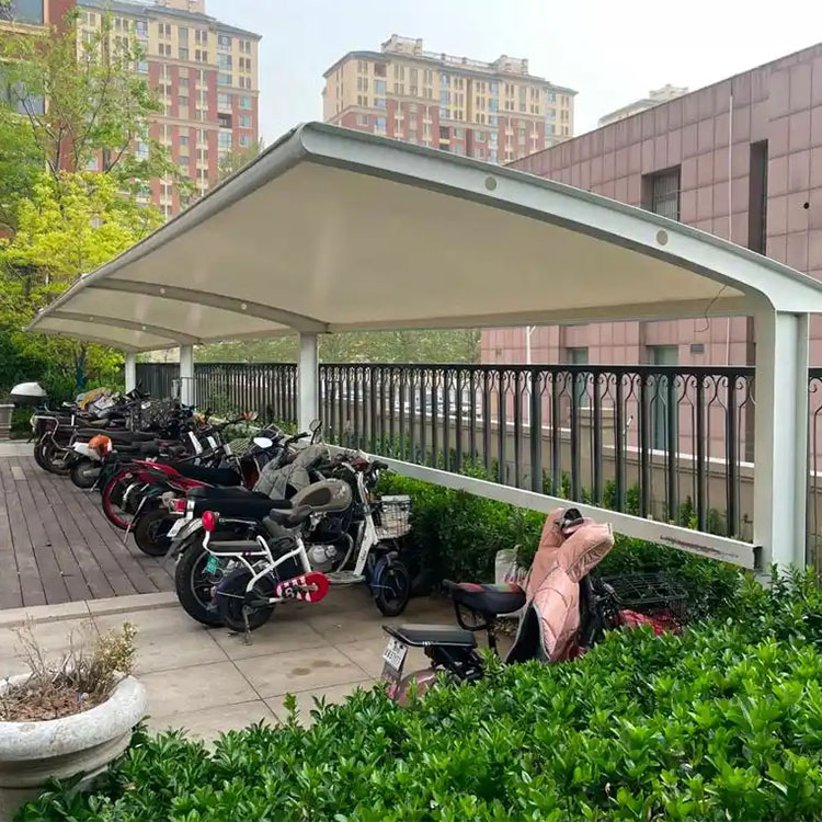 和曲县膜结构电动车棚